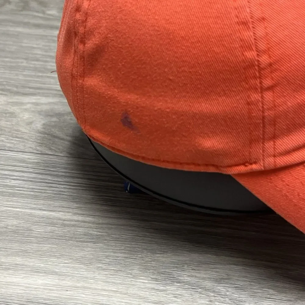 Nike Clemson Tigers Hat Baseball Cap Orange White DriFit Paw Print Logo Football